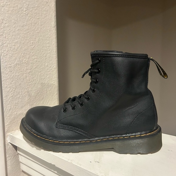 Dr. Martens 1460 J Black Leather Lace Up/Zip Ankle Boots Men’s Size 4  Women’s 5 - Picture 3 of 9